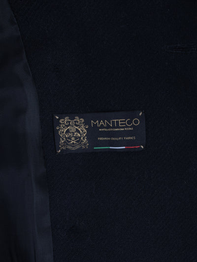 Manteco Black Wool Coat