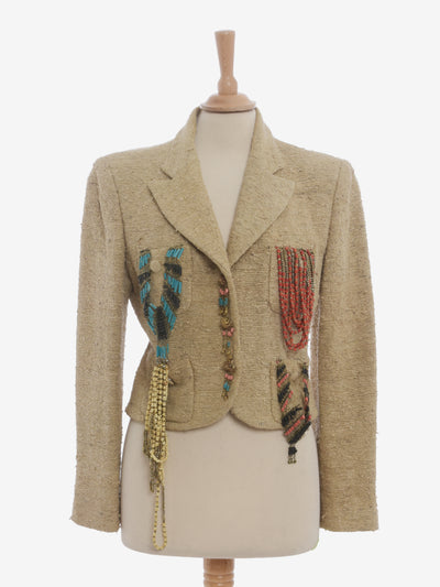 Moschino Couture Blazer With Pendants Decorations - 90s