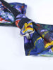 1970s bow tie with surrealist-inspired print