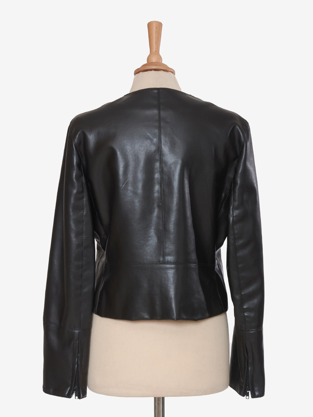 Vintage black faux leather jacket