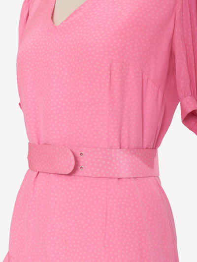 Vintage pink polka dot dress