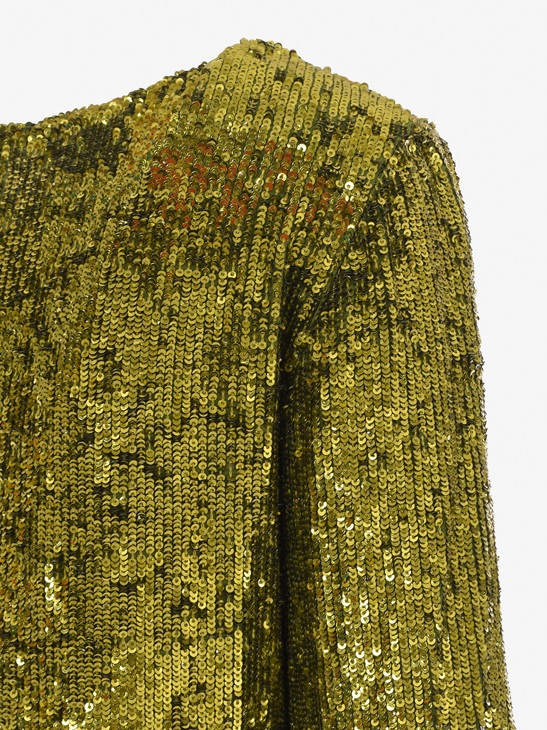 Parosh dress in light green sequins