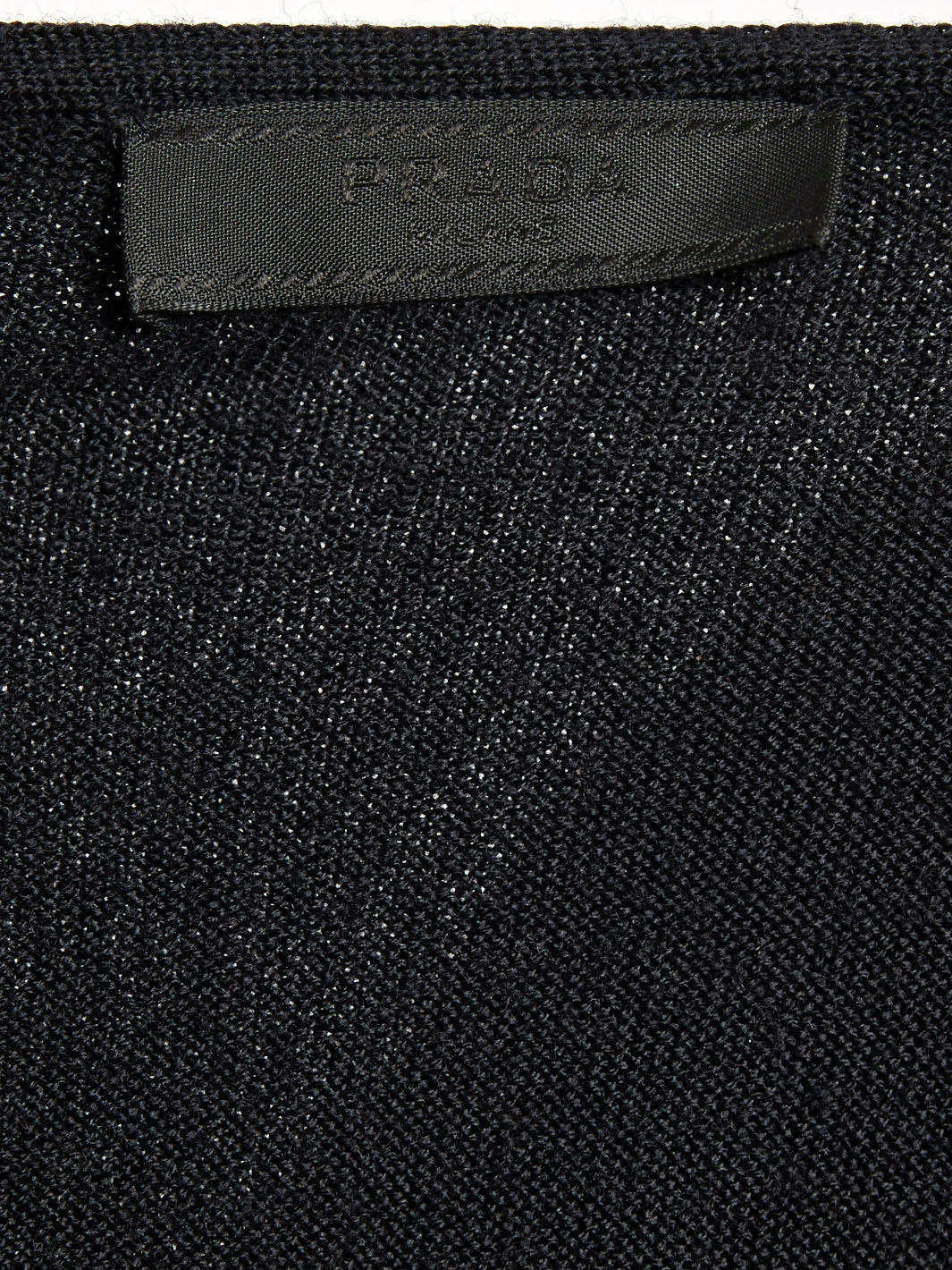 Y2K Prada long sleeve black wool sweater with boat neckline