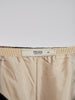 Y2K Prada silk pleated skirt in black and beige