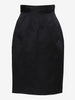 Prada Black Silk Skirt