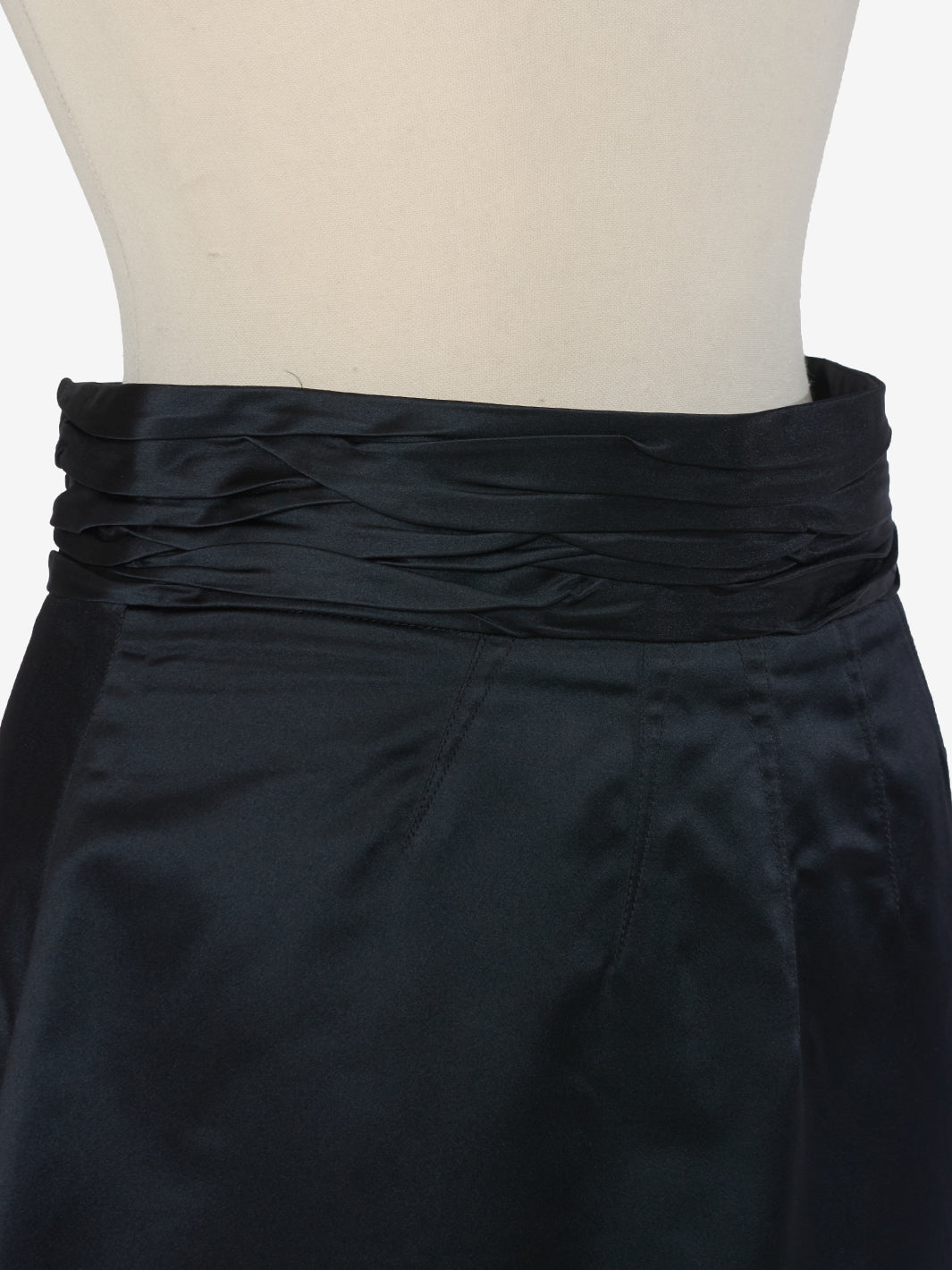 Prada Black Silk Skirt