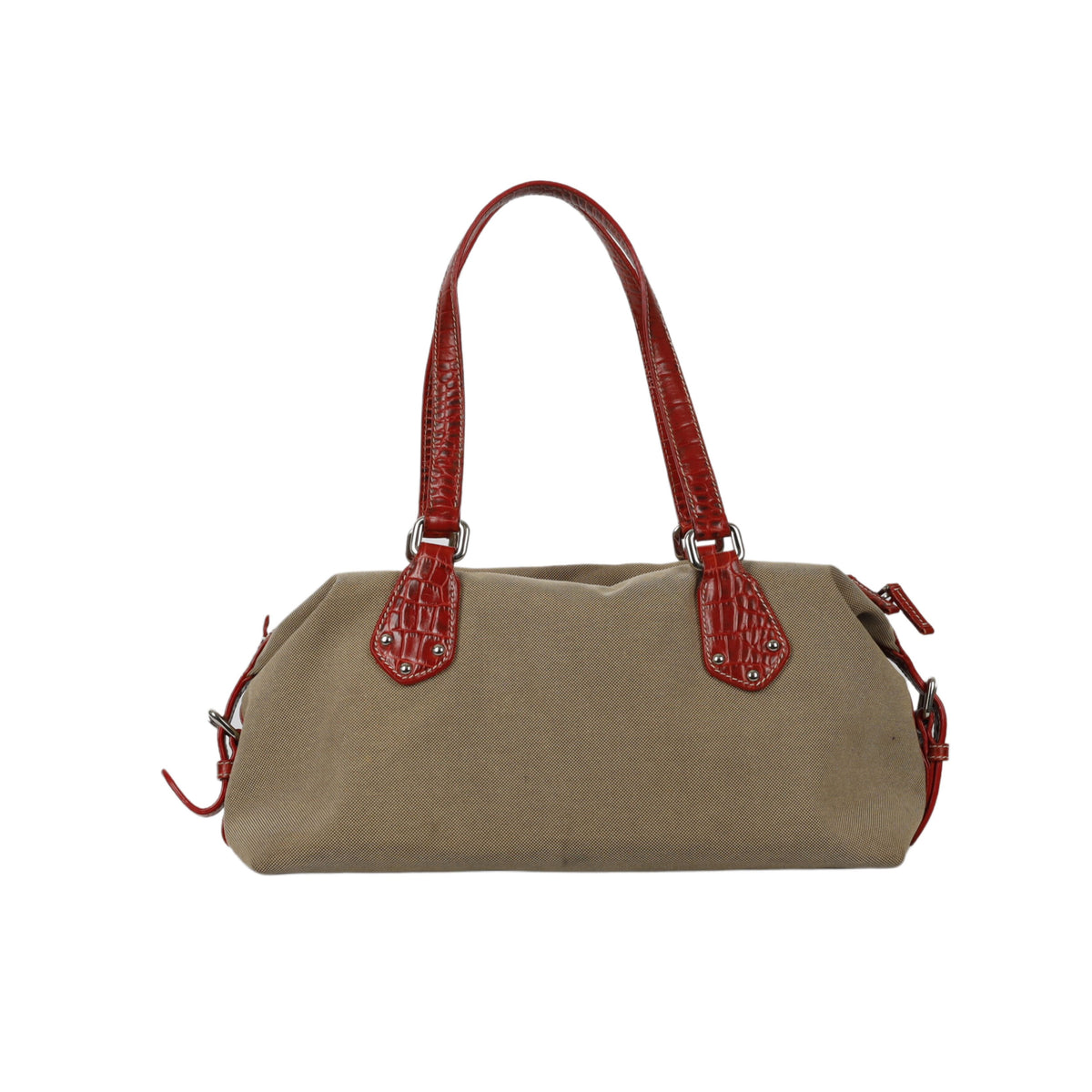 Prada Jacquard Bowling Handbag