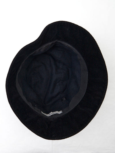 Y2K Prada hat in black velvet