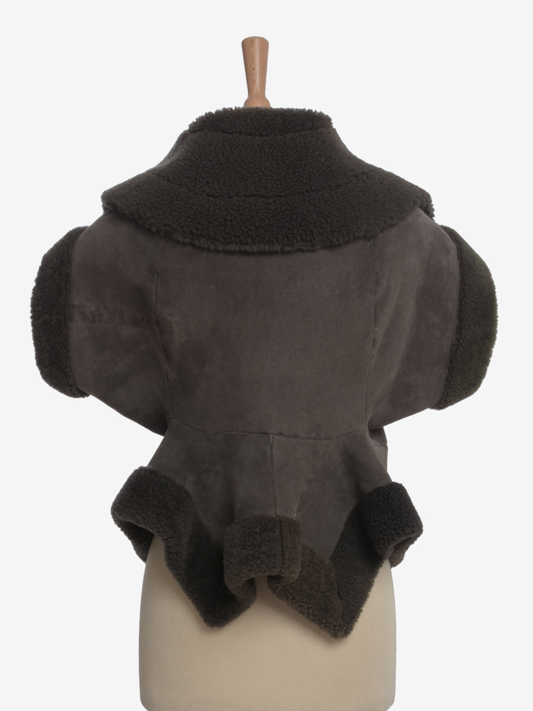 Rick Owens Short Sleeveless Sheepskin Jacket