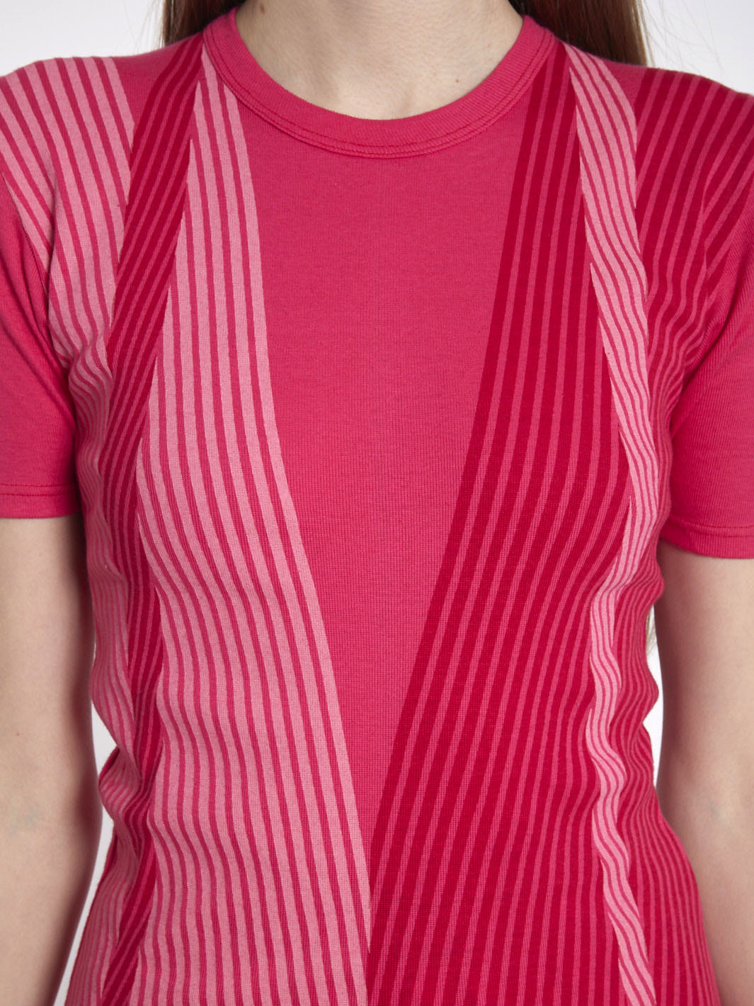1970s Roberta di Camerino short-sleeved T-shirt in fuchsia stretch cotton