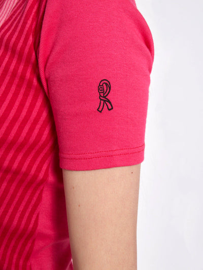 1970s Roberta di Camerino short-sleeved T-shirt in fuchsia stretch cotton