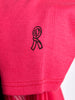 T-shirt anni '70 Roberta di Camerino a maniche corte in cotone stretch fucsia