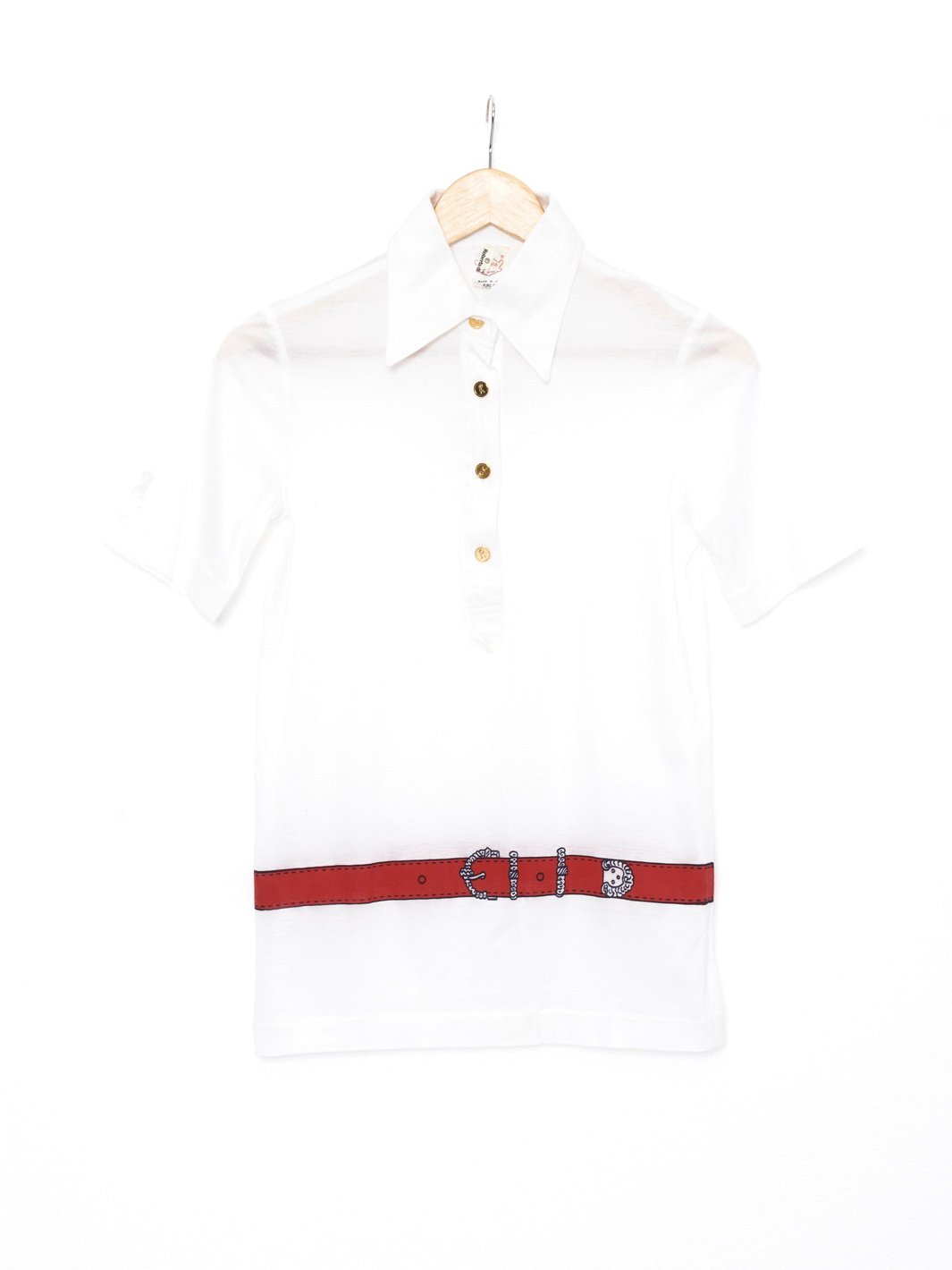 1970s Roberta Di Camerino polo shirt in white cotton