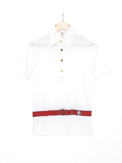 1970s Roberta Di Camerino polo shirt in white cotton