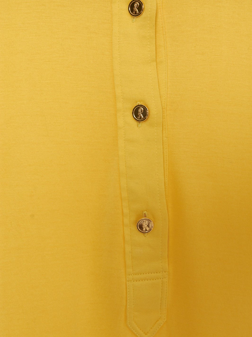Polo Roberta Di Camerino anni '70 in cotone giallo