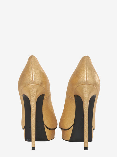 Saint Laurent Gold pumps