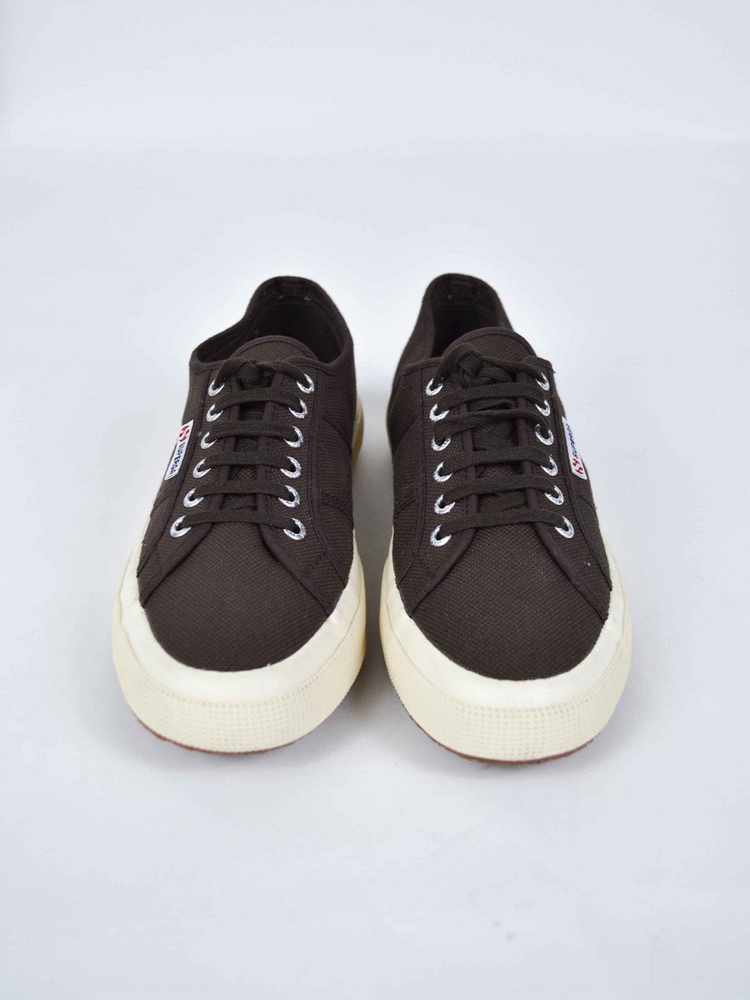 Y2K Superga sneaker in brown canvas