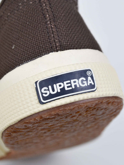 Y2K Superga sneaker in brown canvas