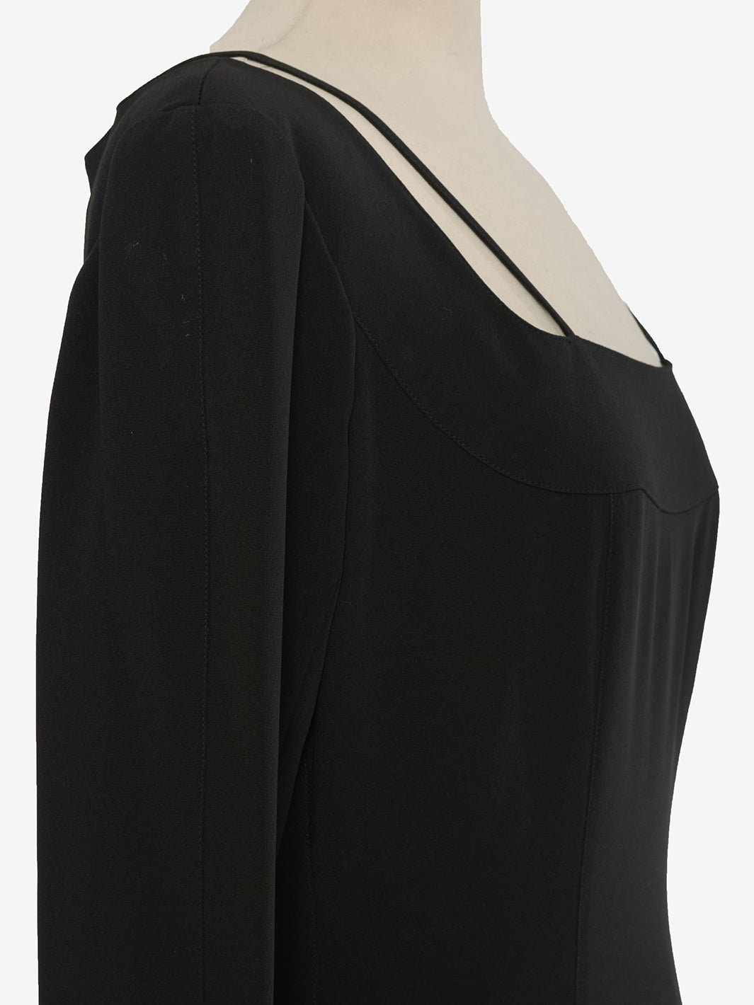Thierry Mugler Black Long Dress - '90s