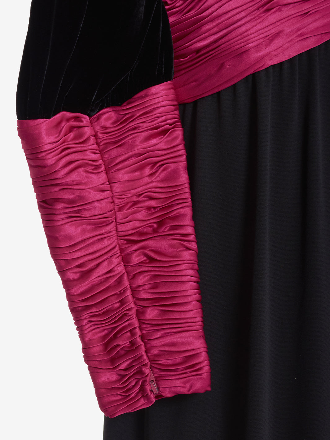 Valentino fuchsia pink draped dress - '80s