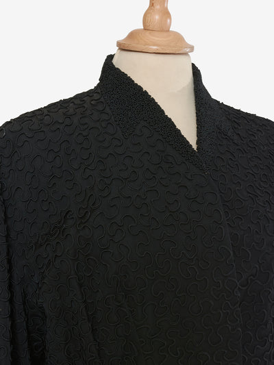 Vintage coat with squiggle embroidery - '60s