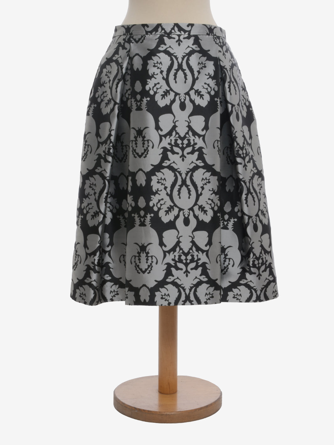 Vintage Flared Patterned Skirt