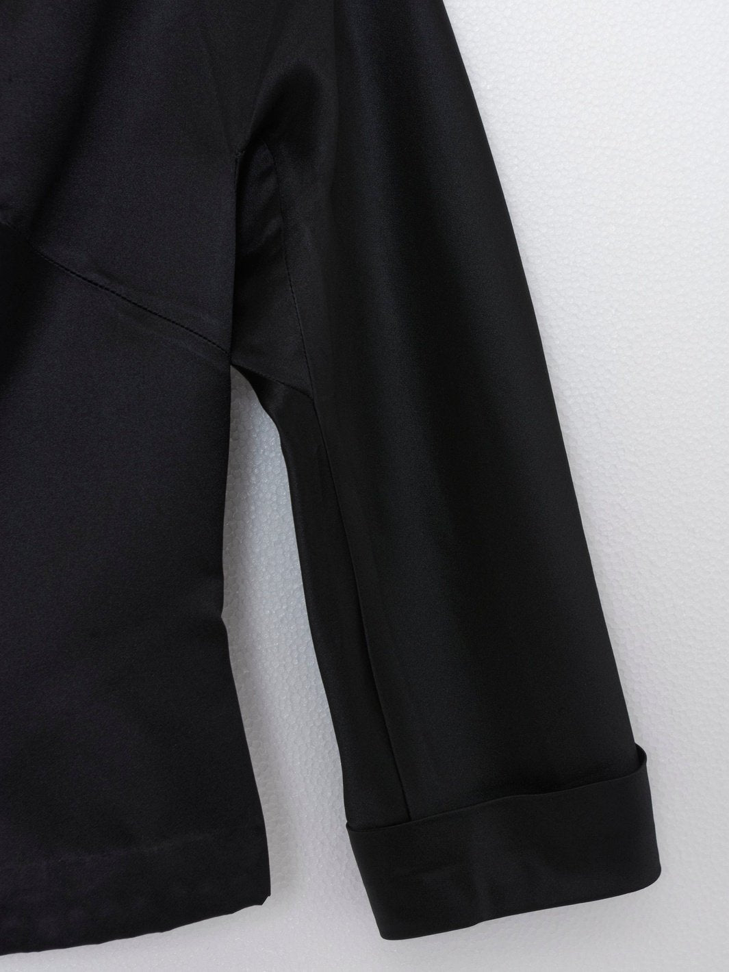 1980s black tailored silk suit