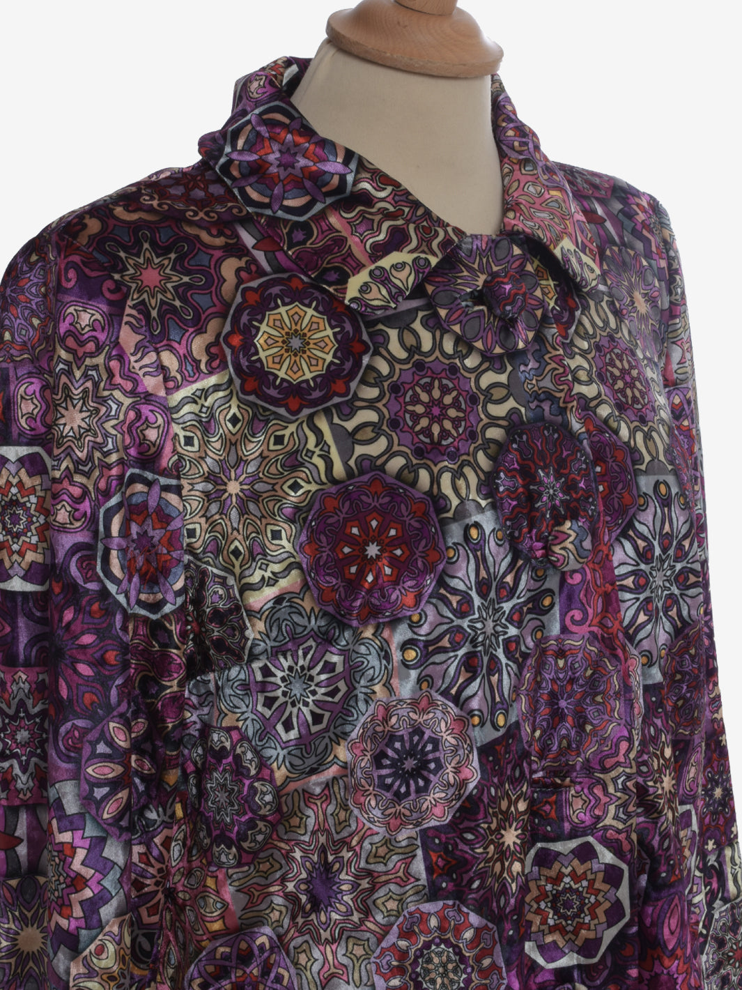 Vintage Velvet Patterned Shirt