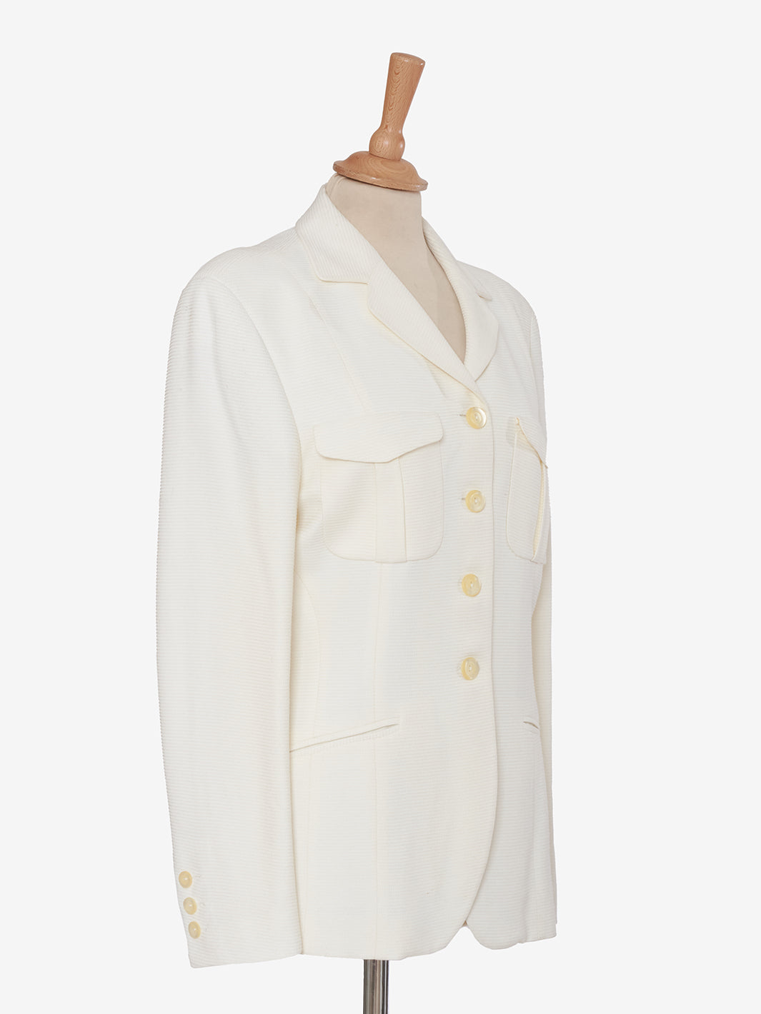 Vintage white viscose jacket