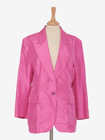 Fuchsia Silk Vintage Jacket