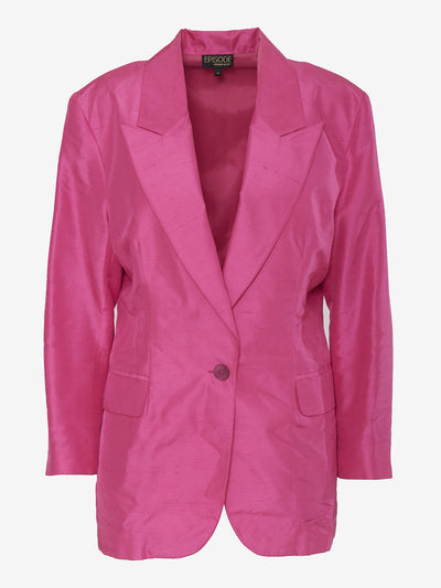 Fuchsia Silk Vintage Jacket