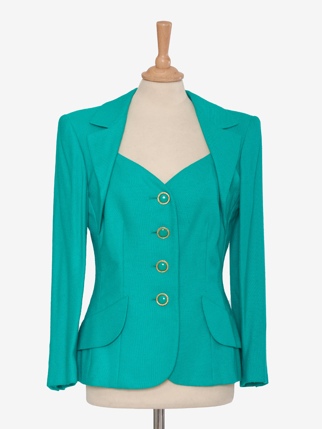 Vintage Green Linen Suit