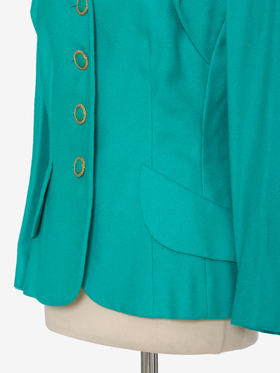 Vintage Green Linen Suit