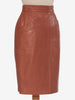 Brown Leather Vintage Skirt