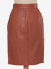 Brown Leather Vintage Skirt