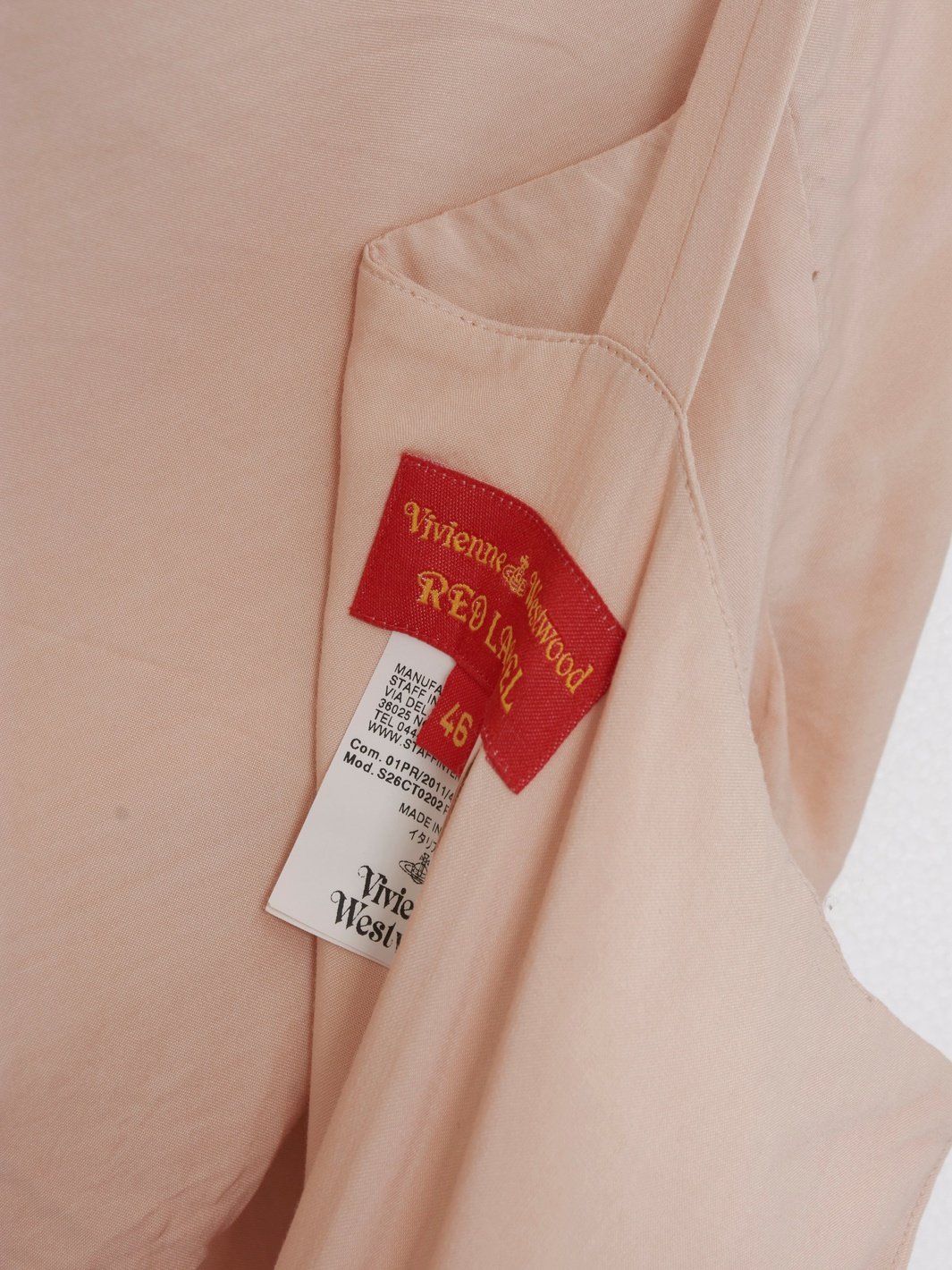 2010 Vivienne Westwood Red Label powder pink long dress