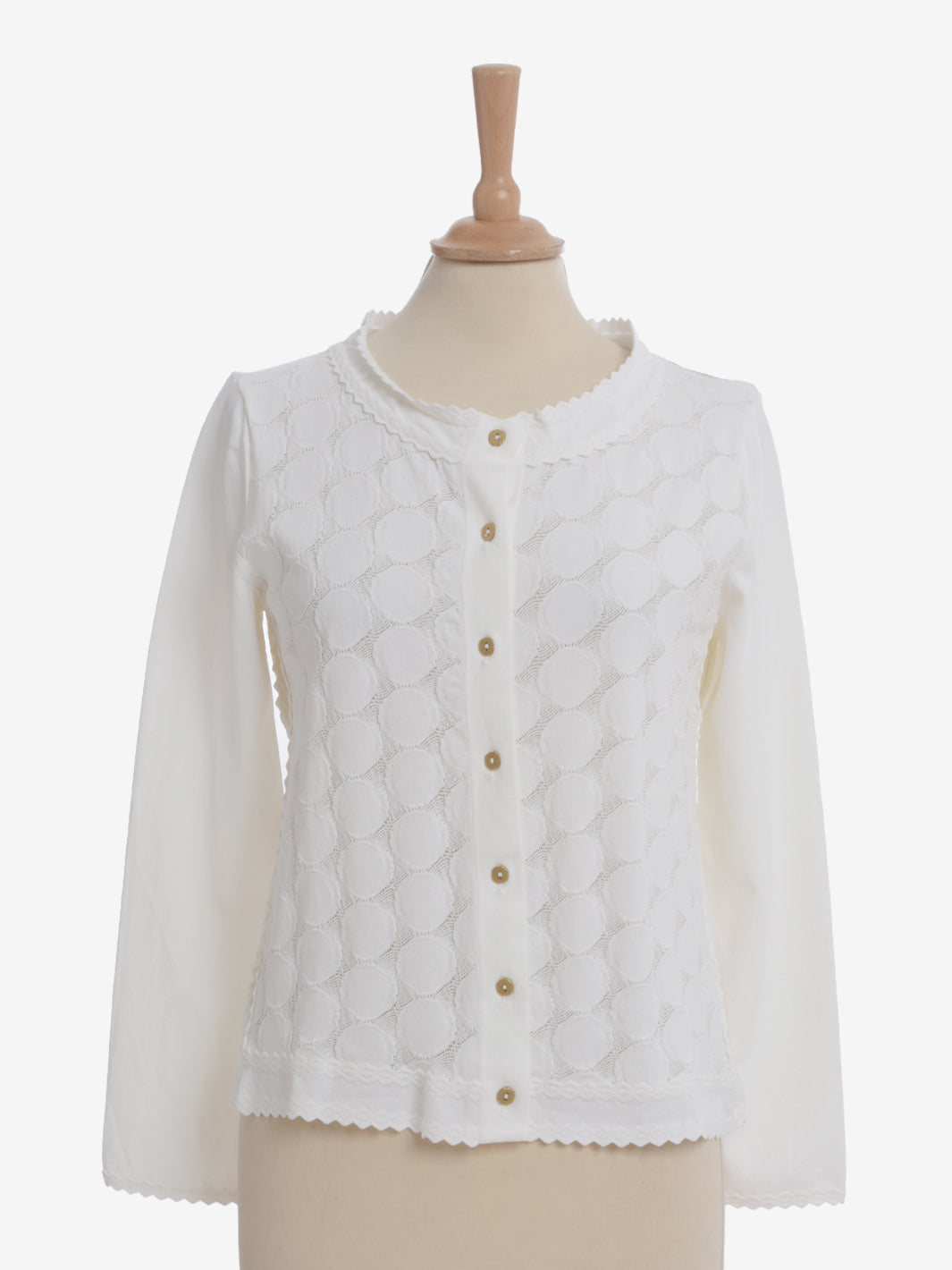 Yves Saint Laurent White Knitted Cardigan - SS12