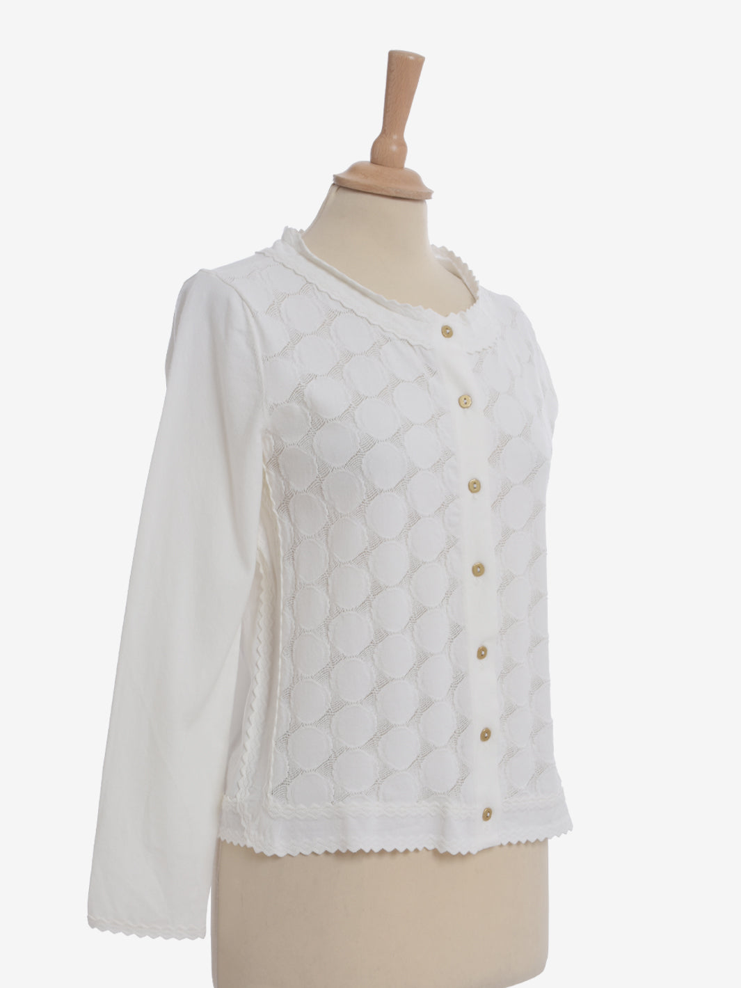 Yves Saint Laurent White Knitted Cardigan - SS12