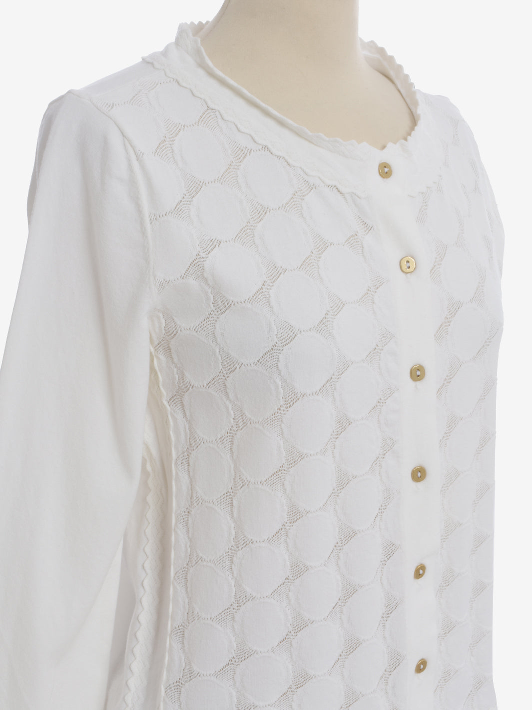 Yves Saint Laurent White Knitted Cardigan - SS12