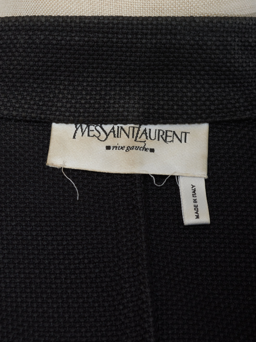 Yves Saint Laurent Saharan jacket in black cotton