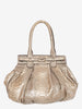 Zagliani Gold bag in exotic leather