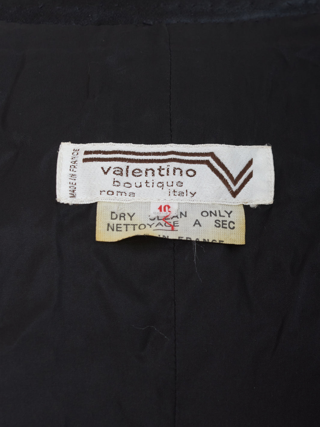 Valentino Boutique 黑色天鹅绒长裙