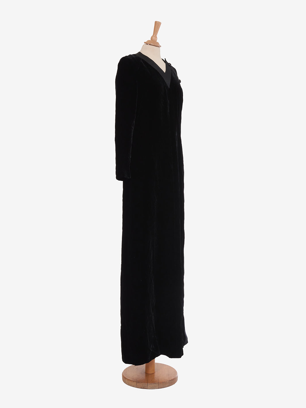 Valentino Boutique Black Velvet Long Dress