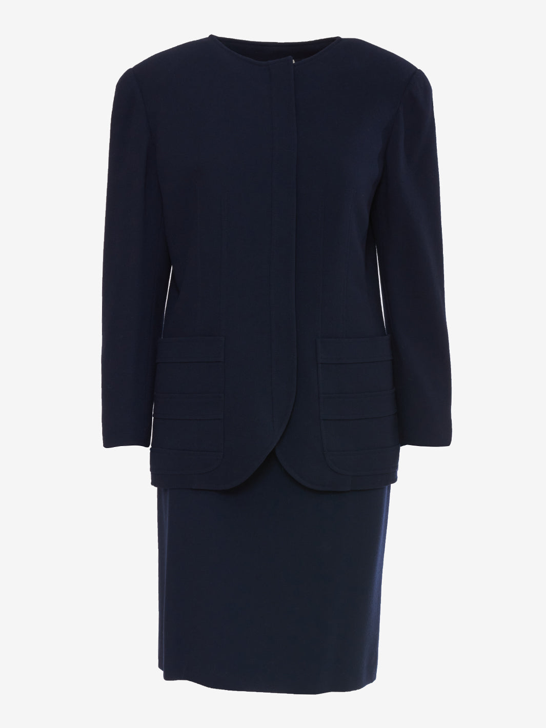 Valentino Boutique Blue Wool Suit