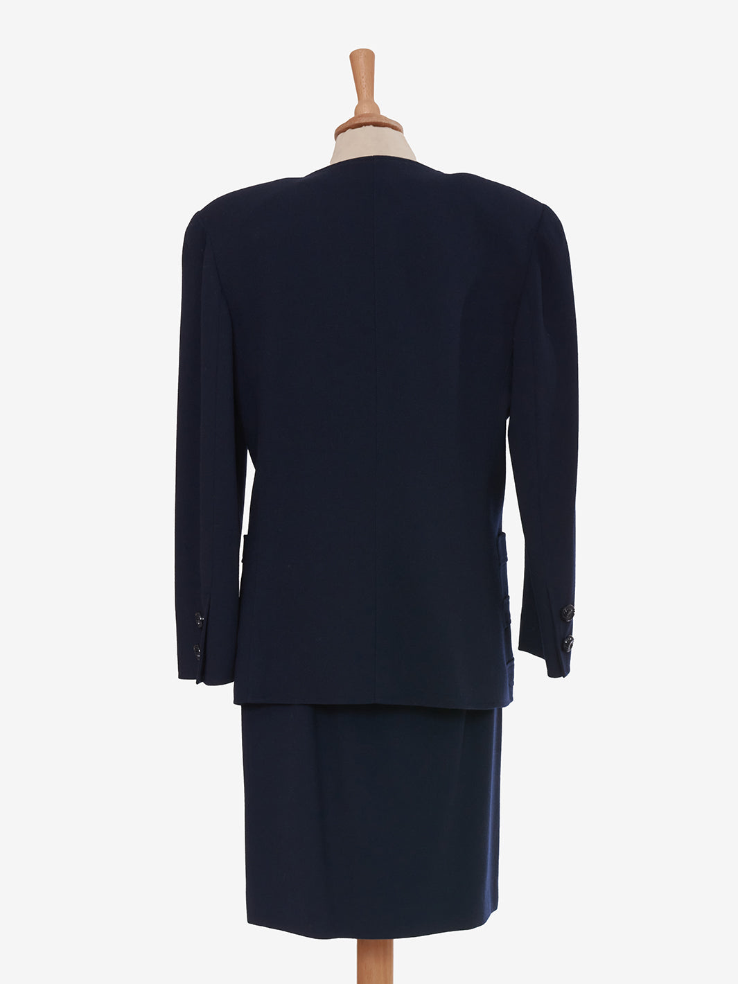 Valentino Boutique Blue Wool Suit