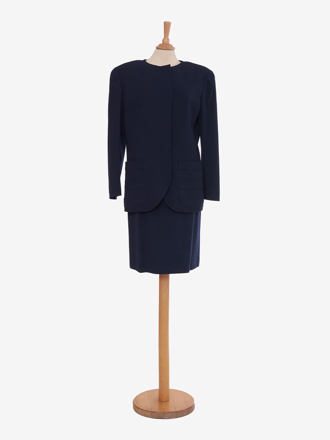 Valentino Boutique Blue Wool Suit