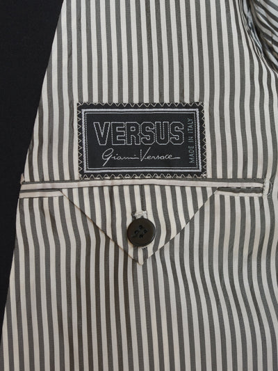 Versus Double-breasted suit black