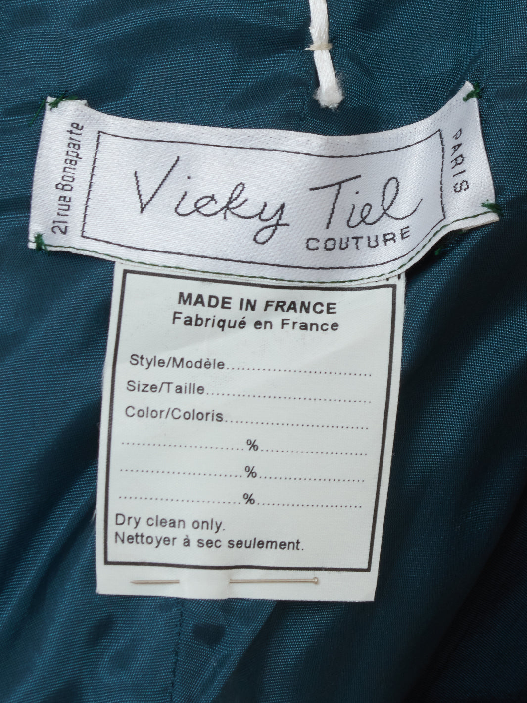 Vicky Tiel Green Long Dress