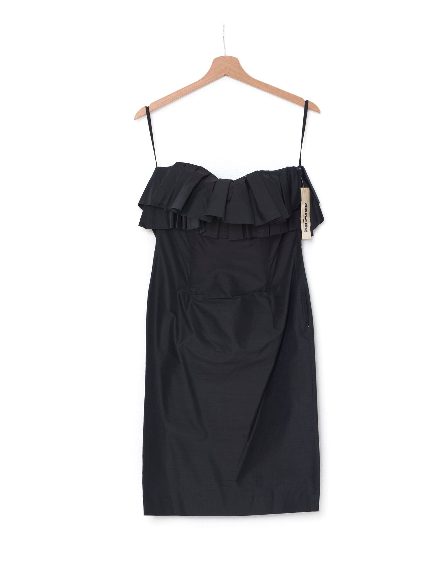 Vintage black silk dress