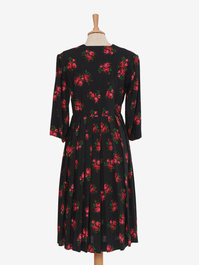 Vintage floral cotton dress